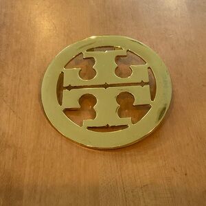 Tory Burch gold tone 3 3/4” belt buckle